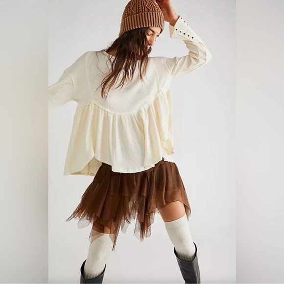 NEW Free People We The Free Oh My Babydoll Nilla Cream Medium - Picture 1 of 12